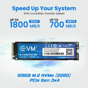 EVM 128GB M 2 NVMe SSD PCIe Specs